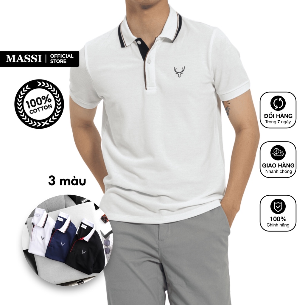 Áo Polo MASSI chất liệu vải co giãn - POLO MASSI 07 | BigBuy360 - bigbuy360.vn