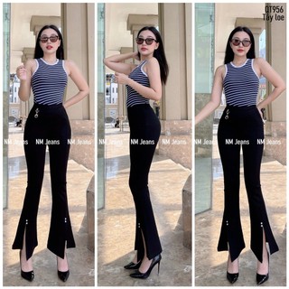 Quần tây thun Zada QT956 xẻ tà khóa chuồn chuồn