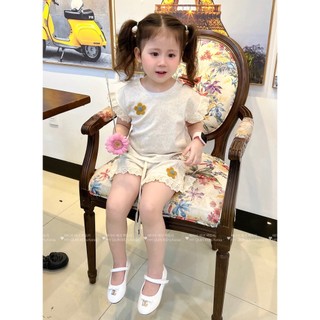 Bộ cotton, bộ đồ cotton bé gái, sét cotton cho bé gái, bộ đồ mùa hè bé gái, bộ đồ cộc tay bé gái, đồ bộ mặc nhà bé gái