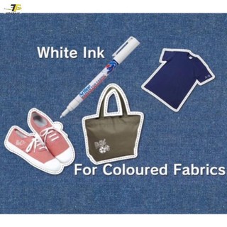 Bút vẽ vải màu trắng Artline Marker For Fabric Japan - Bút vẽ áo