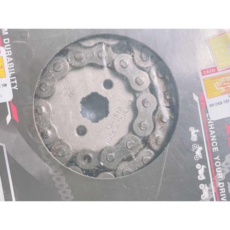 Bộ sên nhông dĩa mặt trời xe Dream / Wave anpha 2006 có tem chống hàng giả