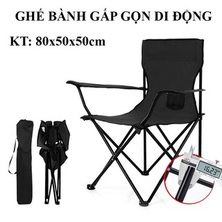 Ghế đi câu gấp gọn, ghế câu cá gấp gọn,ghế dã ngoại, du lịch gấp gọn có bệ tỳ tay
