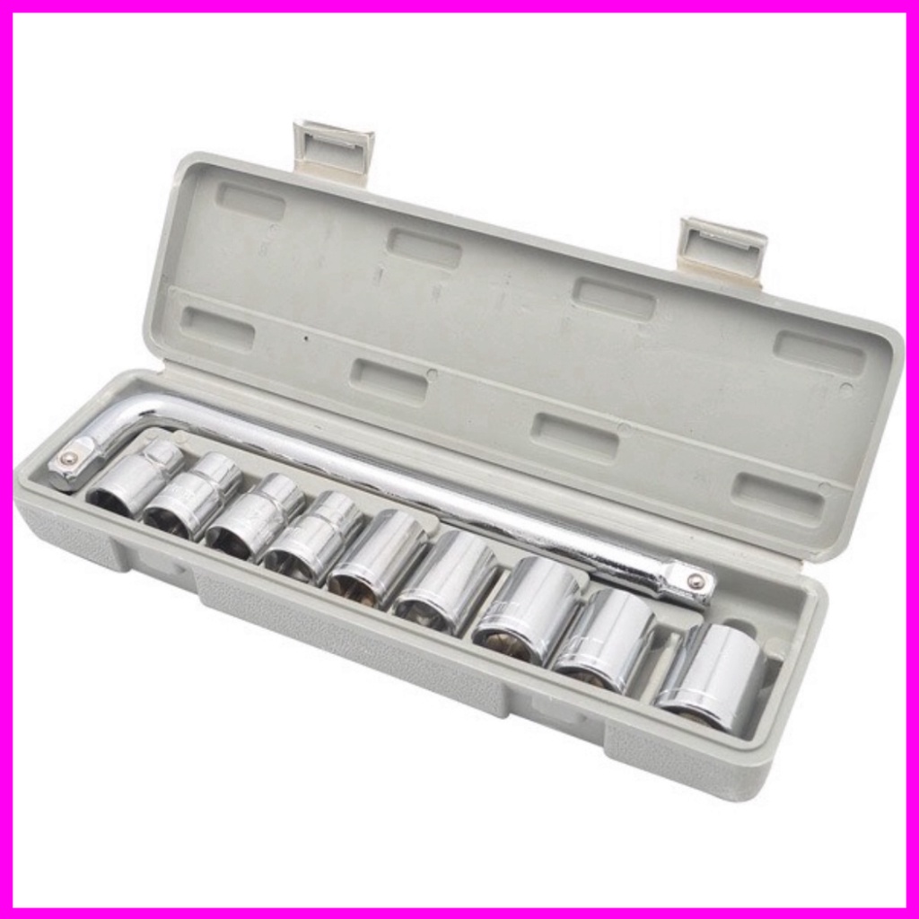 Bộ khẩu bulong,Bộ khẩu vặn ốc 1/2 dài gồm mười khẩu bulong từ 8-24 chuyên mở ốc xe máy