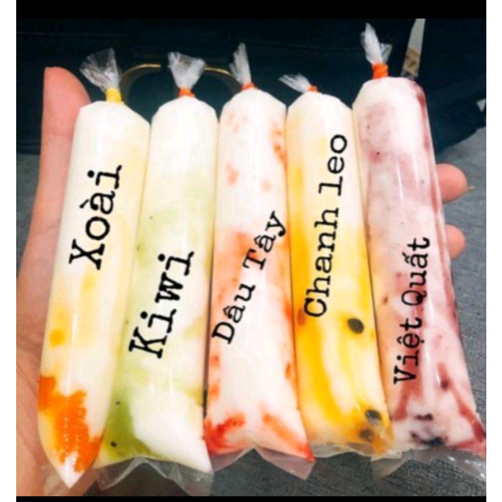 Túi đóng sữa chua mix hoa quả kích thước 4*16cm - 100g