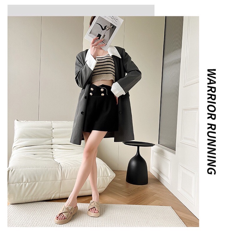 DÉP NỮ, DÉP LÊ QUAI ĐAN CHÉO CAO 4.5 CM PHONG CÁCH NĂNG ĐỘNG, TRẺ TRUNG DP33