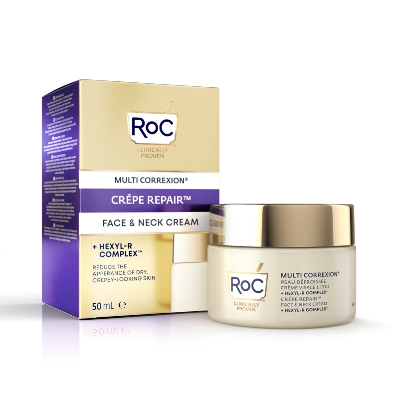 Roc-Kem dưỡng mặt và cổ RoC Multi Correxion Crépe Repair Face & Neck Cream kem roc retinol 48gr