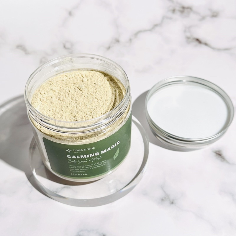 Tẩy da chết và mask body calming magic