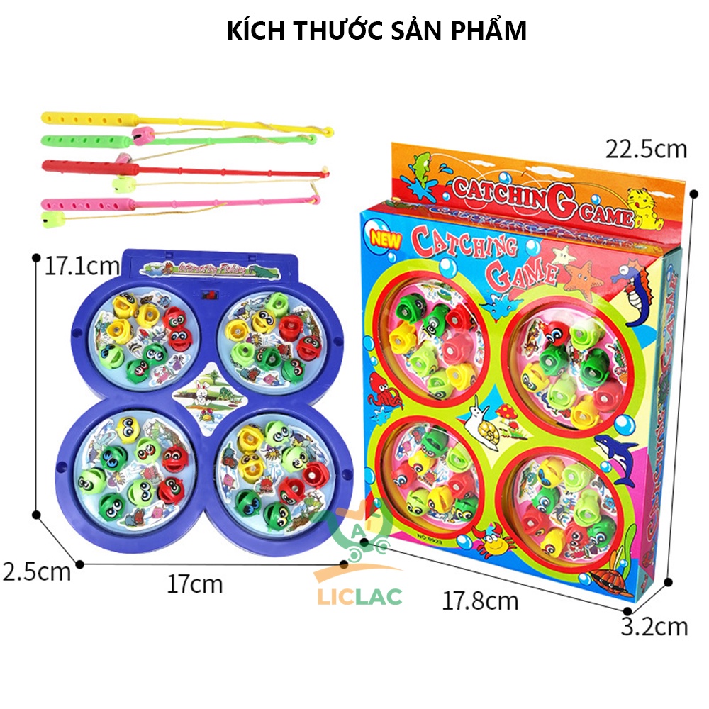 [ NHIỀU MẪU LỰA CHỌN ] Bộ đồ chơi câu cá CÓ ĐÈN và NHẠC cho bé, Đồ chơi trẻ em câu cá có HÚT NAM CHÂM bé chơi cùng ba mẹ