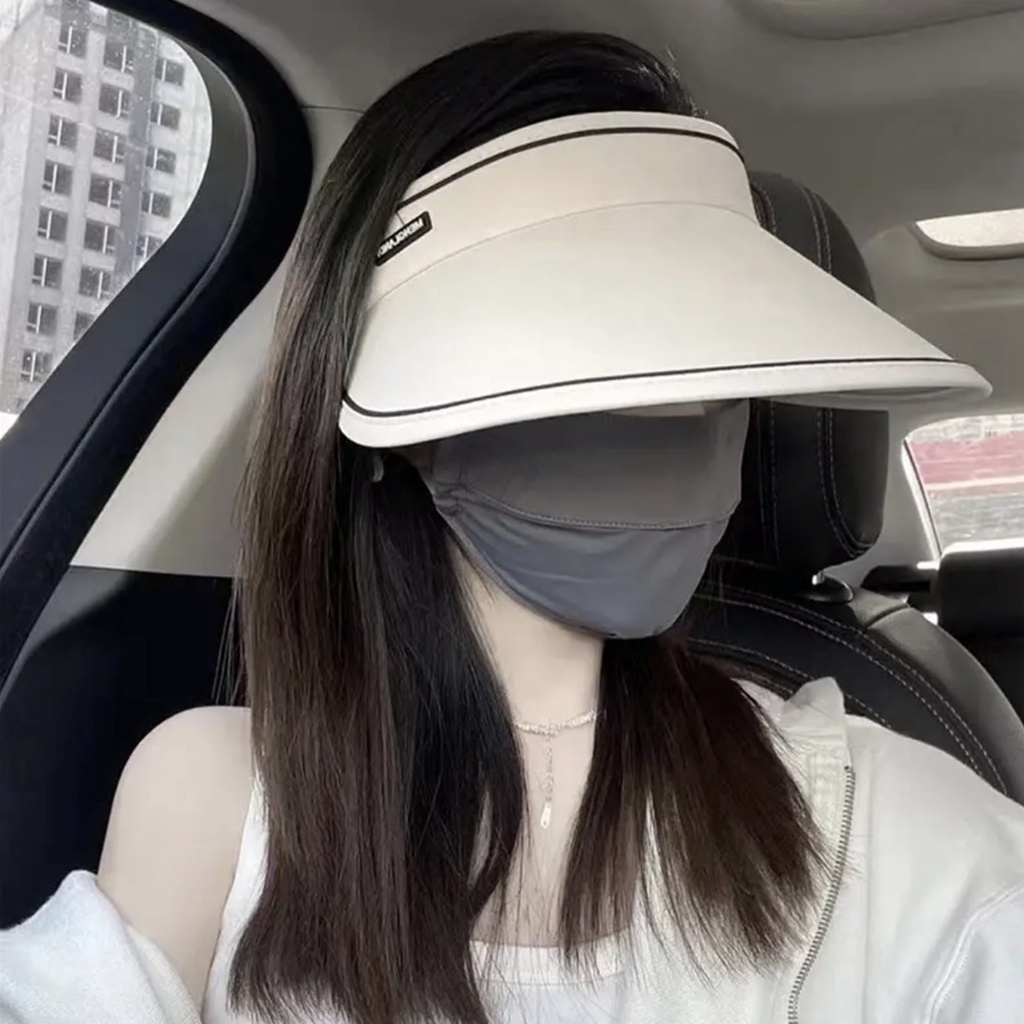 Nón Vải Nửa Đầu Chống Nắng Màu Trơn Có Thể Xếp Gọn RQN2173