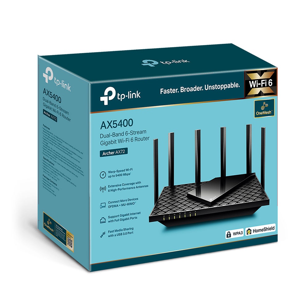 Bộ Phát Wifi TP-Link Archer AX73 / AX72 Wifi 6 Gigabit Băng Tần Kép AX5400 - Hàng Chính Hãng | BigBuy360 - bigbuy360.vn