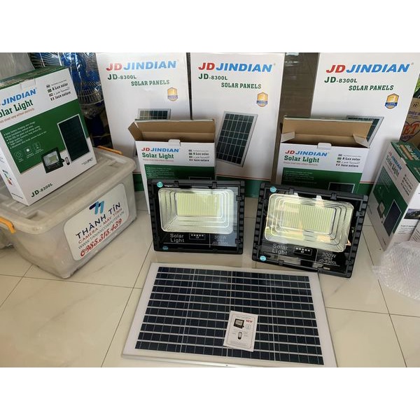 🌞🌞Đèn Năng Lượng Mặt Trời chính hãng 💯 JINDIAN 300W JD-8300L