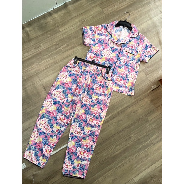 bộ pizama dư xịn chát đũi sợi mát mềm