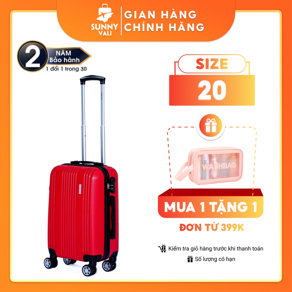 Vali kéo nhựa dẻo ABS Sunny TONAGO - TG516 size 20 bảo hành chính hãng 2 năm
