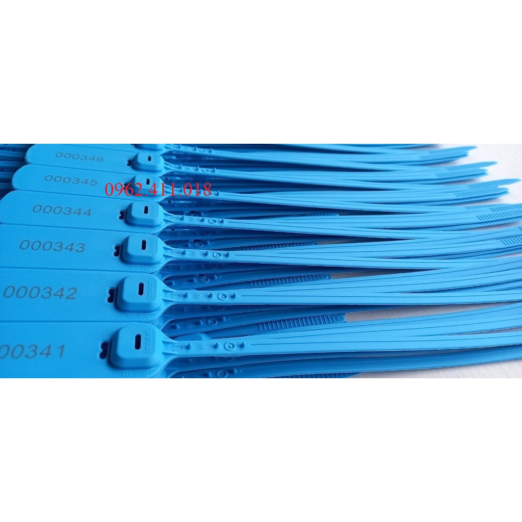 Seal niêm phong nhựa dẹt  30cm /Dây rút niêm phong nhựa 30cm /kẹp chì