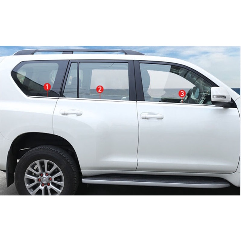 VIỀN KÍNH, NẸP KÍNH XE PRADO SIÊU ĐẸP