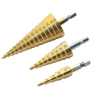 Mũi khoan bước hình nón bằng thép hss 4-12 / 20 / 32mm
