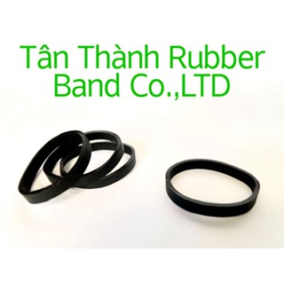 Dây Thun Màu Đen Chịu Nhiệt Bản Dày, Bản Lớn, Bản To Kích Thước 25x4mm - Tân Thành [Đặc biêt]