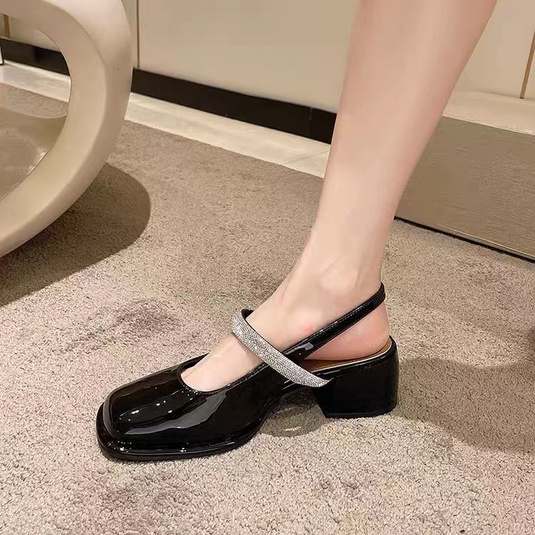 Giày cao gót Giày nữ Mary Jane dép sỏ ngón nữ đế cao