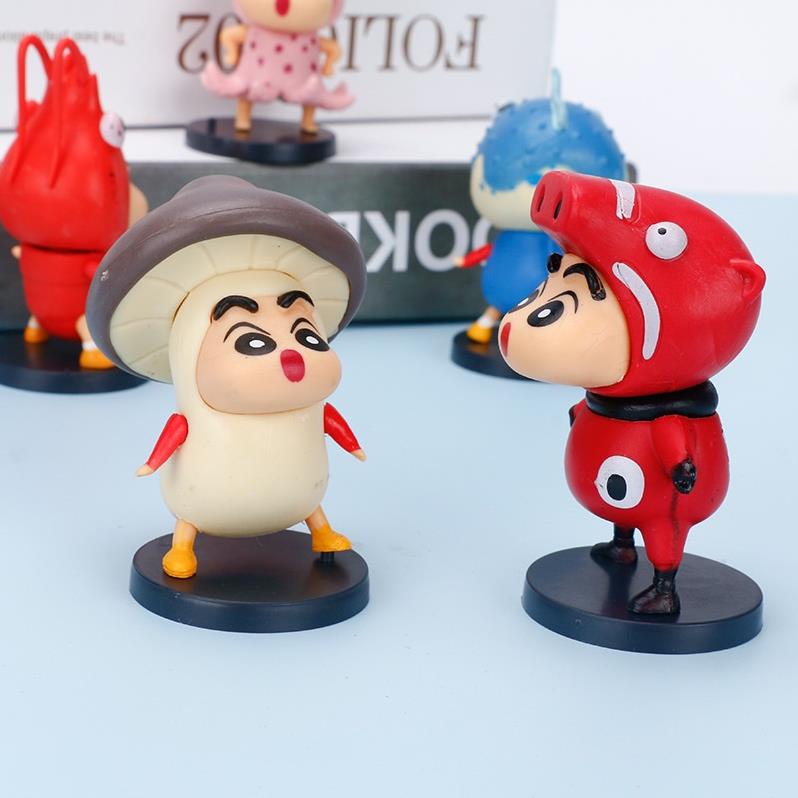 Mô hình shin ngộ nghĩnh đáng yêu - Nhiều mẫu độc lạ 7cm - Dùng trang trí bàn học, bàn làm việc, bánh kem v.v..