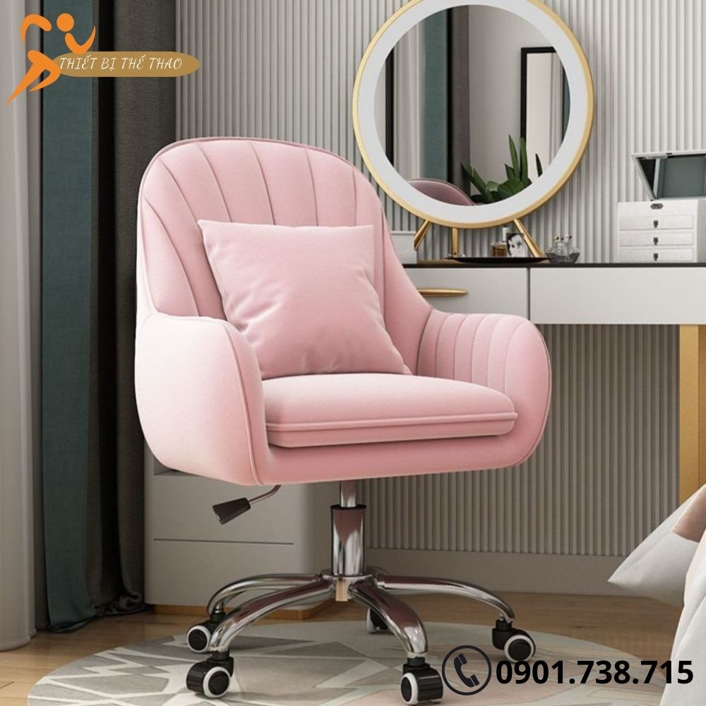 Ghế Xoay Trang Điểm Decor Spa Có Thể Điều Chỉnh Lên Xuống, Ghế Xoay Văn Phòng Học Tập Làm Việc