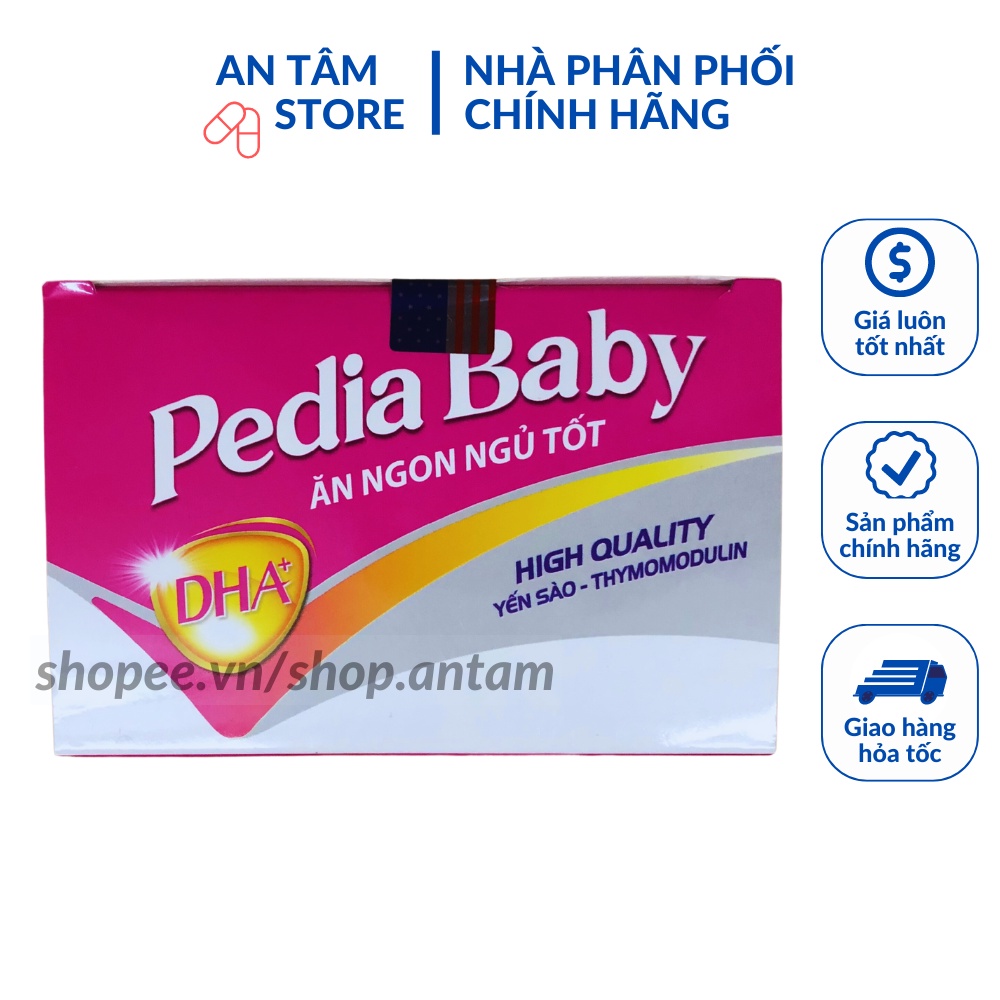 Siro tăng cường sức đề kháng cho bé PEDIA BABY ăn ngon ngủ tốt - Kích thích tiêu hóa giúp bé tăng cân