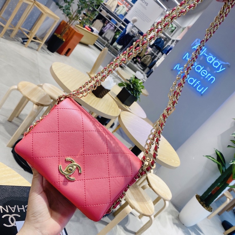 Túi Chanh Leo Dáng Vuông Super Chất Da Mềm