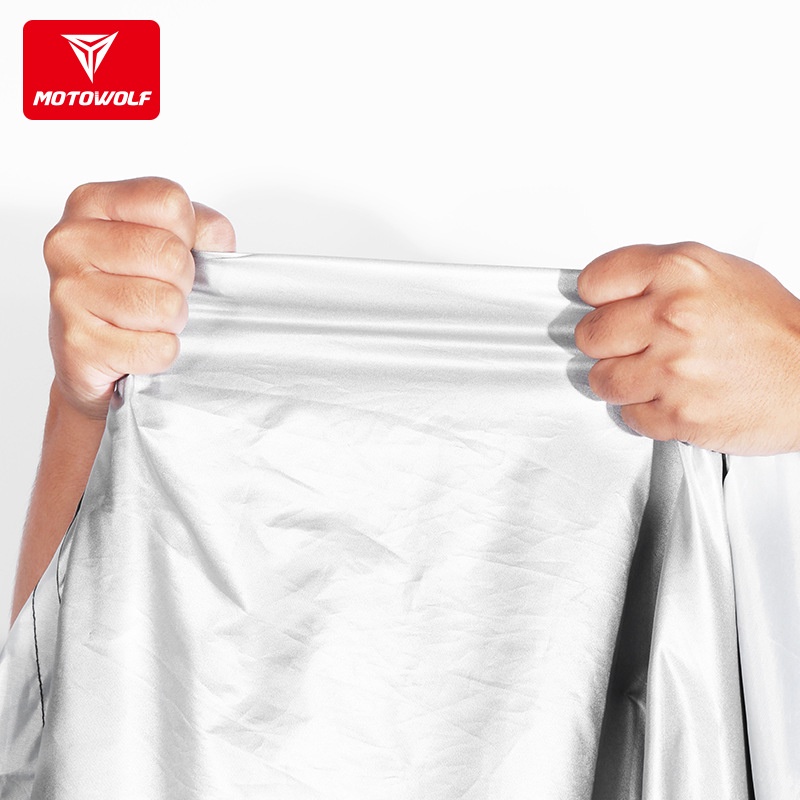Bạt phủ xe máy MOTOWOLF chính hãng - Áo Trùm Xe Máy Vải Dù Oxford Cao Cấp Chống Nước, Chống Bụi Và Tia UV