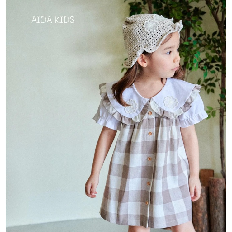 Váy cao cấp AIDA made in Korea cho bé tựu trường thời trang trẻ em BABYKOREA