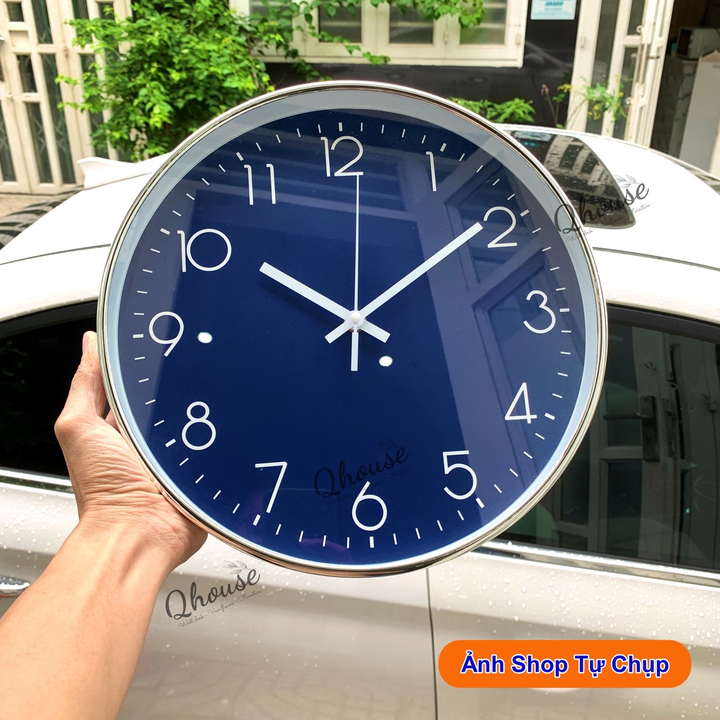 - Đồng Hồ Treo Tường Kim Trôi Qhouse ,  đồng hồ trang trí decor phòng khách cao cấp