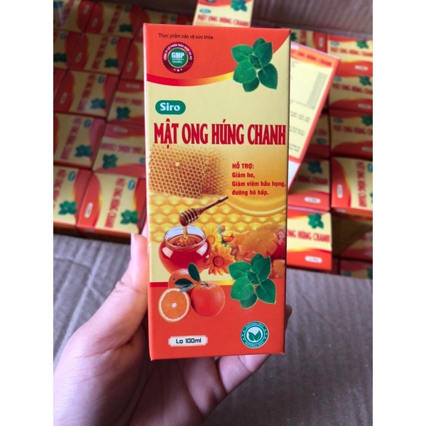 1 LỌ 100ML SIRO MẬT ONG HÚNG CHANH