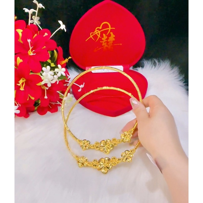 Kiềng hoa mai mạ vàng 24 cao cấp mẫu mới về