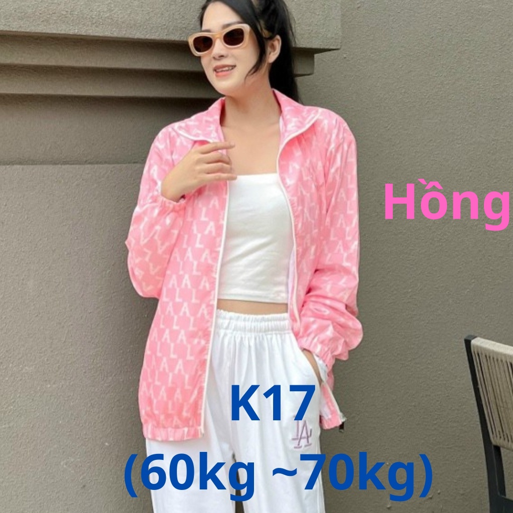 Áo khoác gió chống nắng cao cấp K17 từ 60kg đến 70kg (MLB)