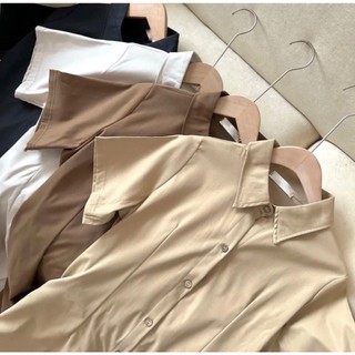 Váy sơ mi cúc gỗ maxi (3252) (ảnh tự chụp)