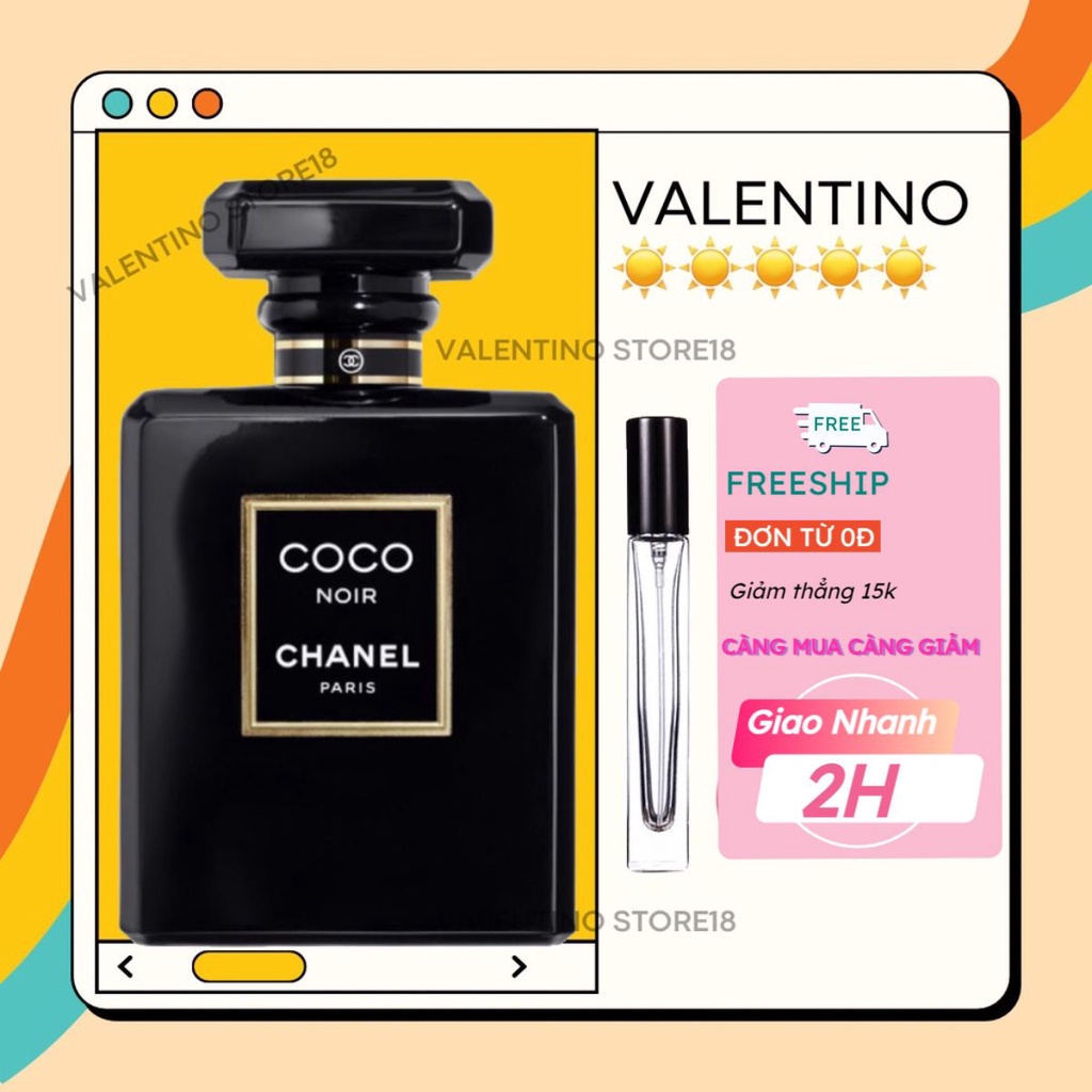 -𝑽𝒂𝒍𝒆𝒏𝒕𝒊𝒏𝒐-Nước Hoa Nữ Cao Cấp Cooc Noir Eau De Parfum Perfume Paris