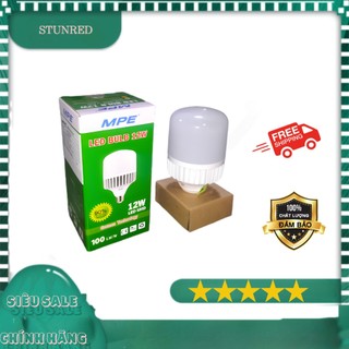 Bóng led trụ , bóng đèn led bulb trụ 12w mpe lba-12t - thân nhôm , ánh sáng trắng
