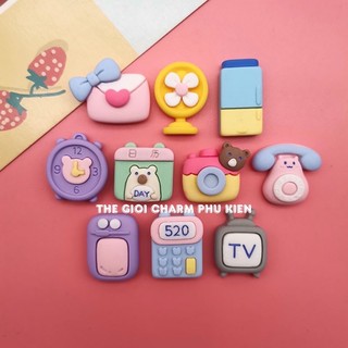 Charm/center mô hình vật dụng gia đình siêu xinh kèm keo