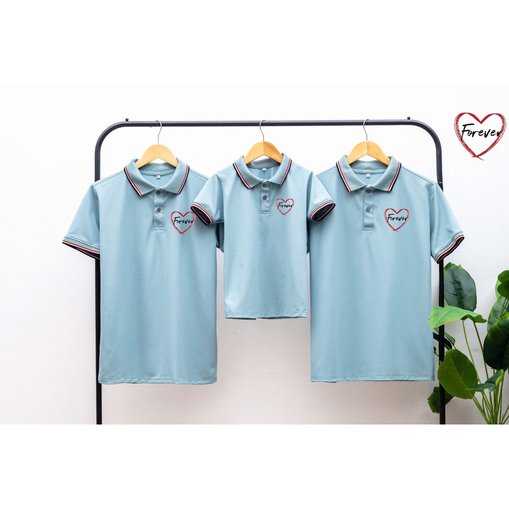 Áo gia đình - Áo nhóm - Áo đồng phục . Chất Liệu Thun Poly Thái 4 Chiề