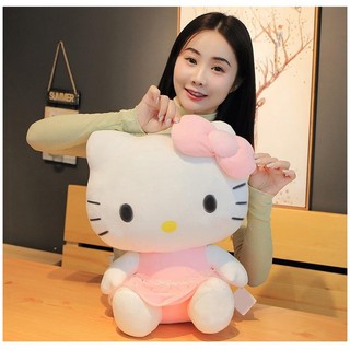 THÚ BÔNG MÈO KITTY MẶC VÁY HỒNG DỄ THƯƠNG (25CM---40CM) HÀNG XỊN CAO CẤP LOẠI 1