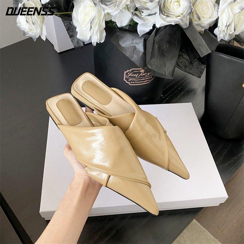 Dép Sandal Mũi Nhọn Đế Mềm Thời Trang Mùa Xuân 2023 Cho Nữ