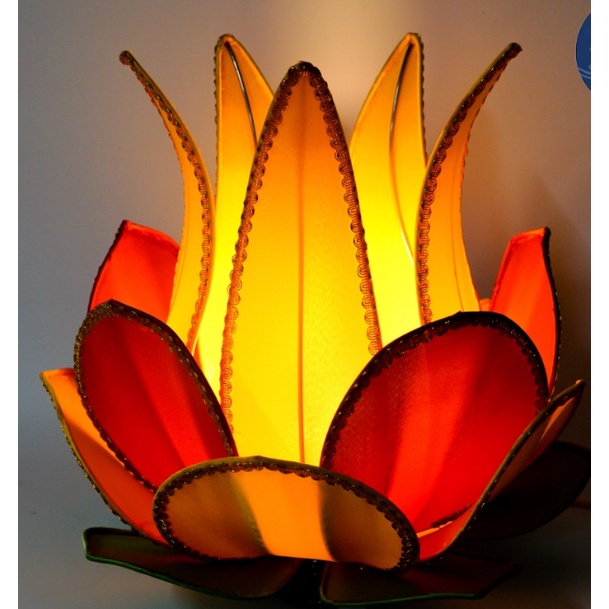 Đèn lụa hoa sen không đế 40cm