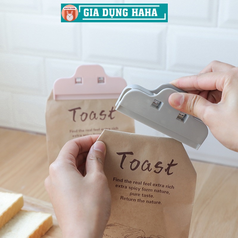 Kẹp miệng túi thực phẩm, kẹp niêm phong túi đựng thực phẩm chống ẩm mốc đa năng an toàn, tiện lợi giữ tươi nhiều màu sắc