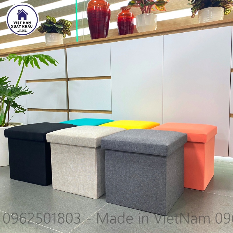 Ghế Ngồi Đựng Đồ Đa Năng THA Hàng VN Cứng Cáp Chịu Trọng Lực 100kg