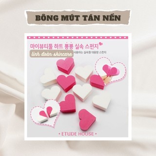 Mút tán kem nền My Beauty Tool Heart Shape Puff Etude House