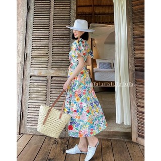 🌈 ĐẦM CỔ V TAY BỒNG HOA BIGSIZE🌈