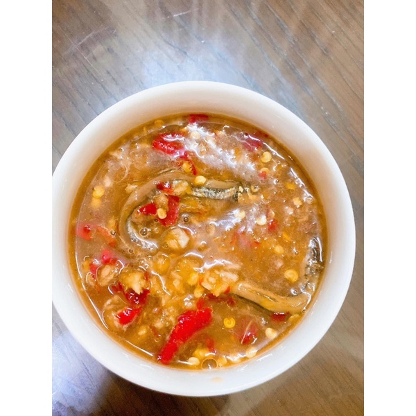Mắm cá cơm gia vị.