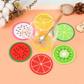 Miếng lót ly hình trái cây Silicon