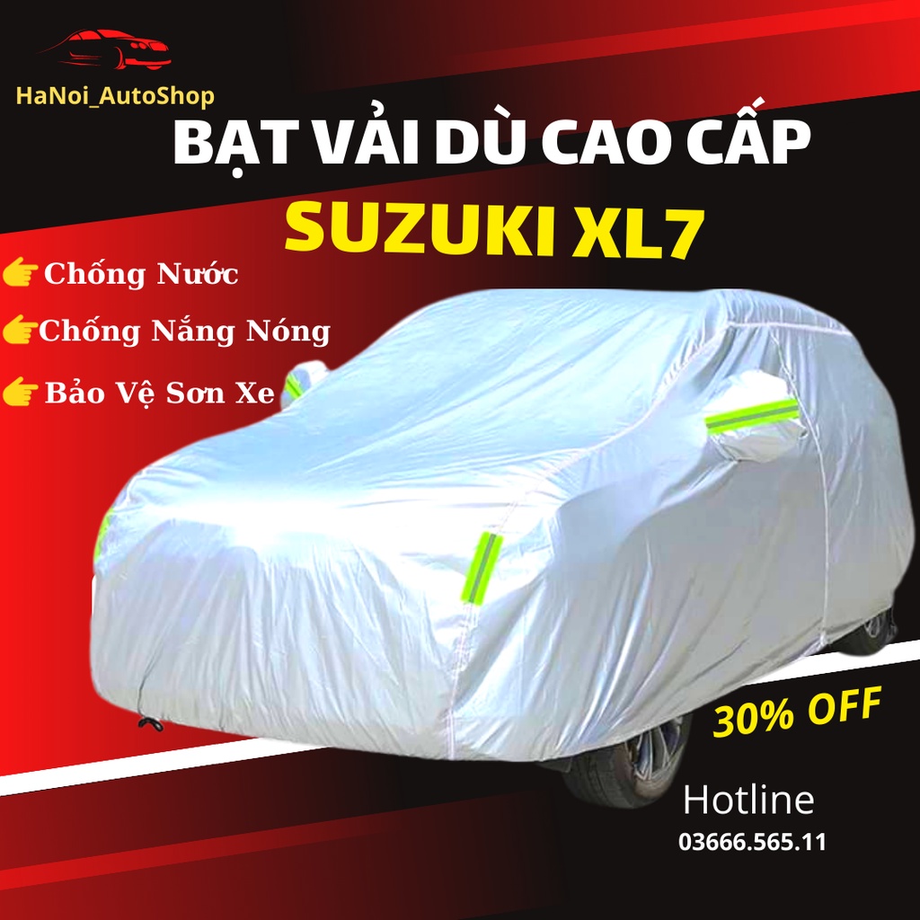 Bạt Phủ Xe Ô Tô Suzuki Xl7 Chất Liệu Vải Dù Oxford Cao Cấp Chống Nắng Nóng, Mưa Gió, Bụi Bẩn Bảo Vệ Xe