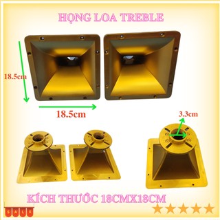 Họng loa treble kèn ren xoáy màu đồng kích thước 18cmX18cm -giá 1 chiếc-phễu loa treble