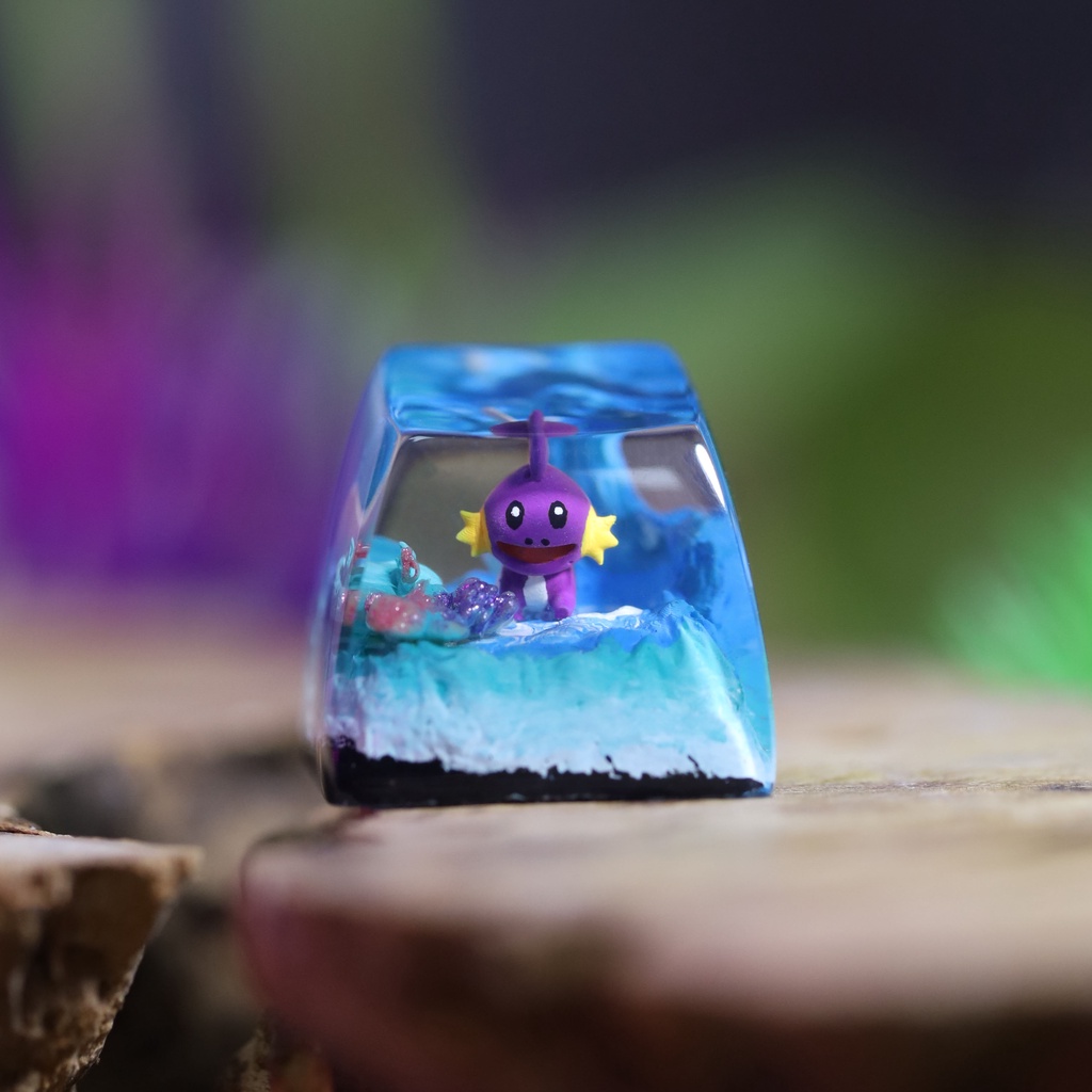 Keycap shiny Mudkip siêu đáng yêu, Nút bàn phím pokemon, SA profile