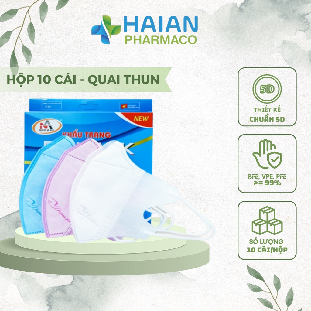 [Mã BMTTC60K giảm đến 60K đơn 50K] Khẩu trang 5D Mask FAMAPRO quai thun 3 lớp kháng khuẩn